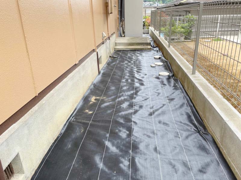 施工写真：防草処理