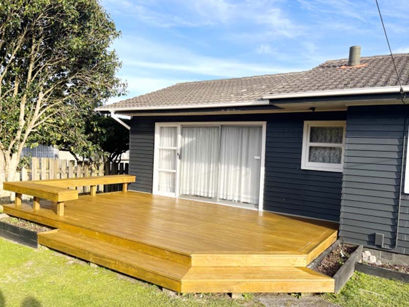 施工写真：フラットデッキ