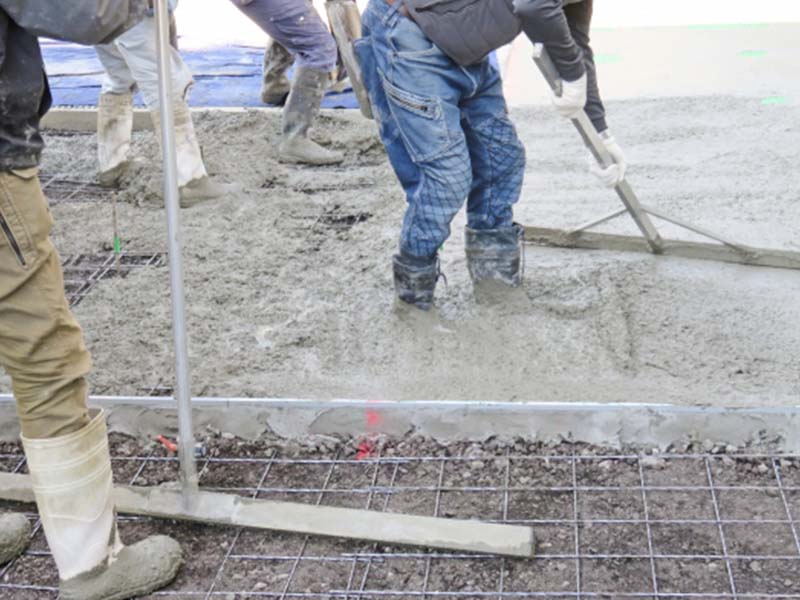 施工写真：土間コン